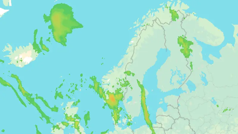 Precipitation weather map