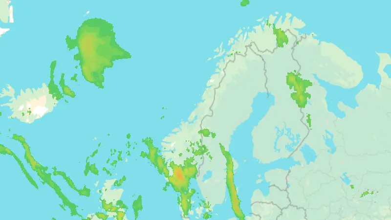 Precipitation weather map