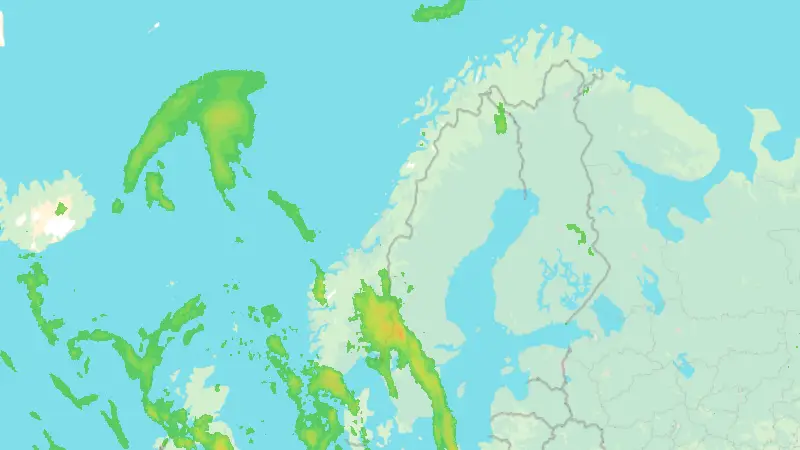 Precipitation weather map