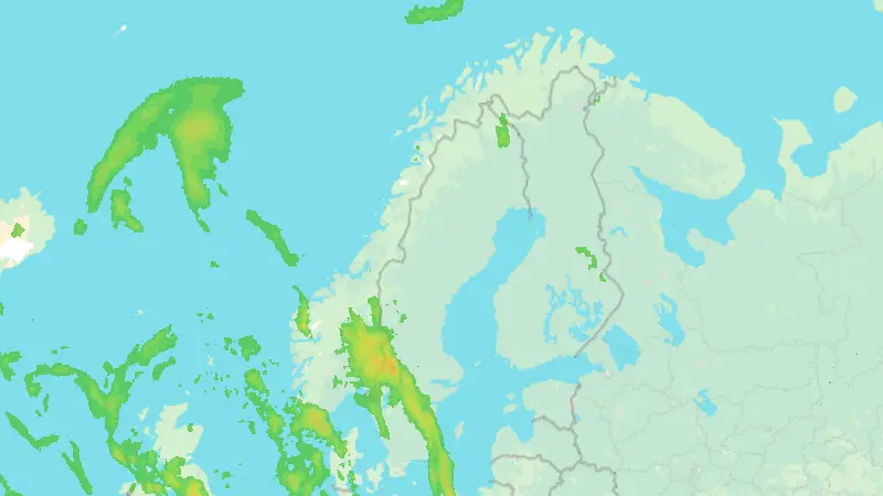 Precipitation weather map