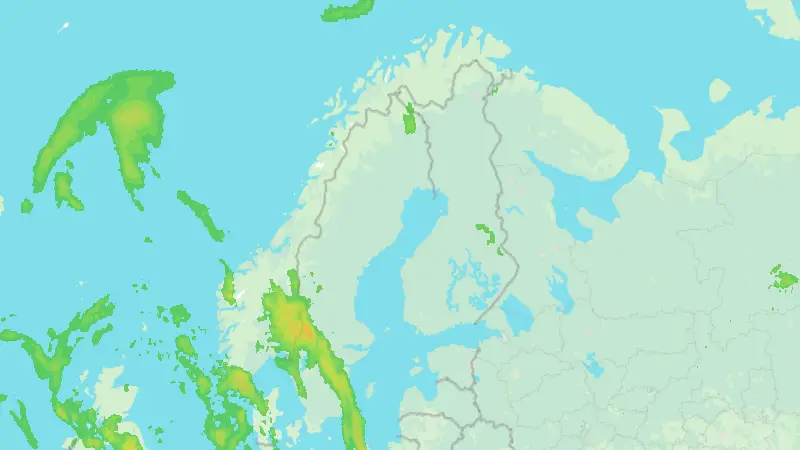 Precipitation weather map