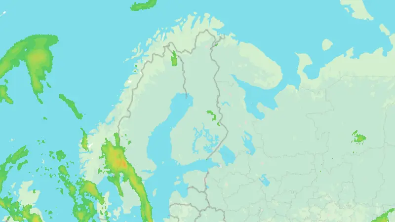 Precipitation weather map