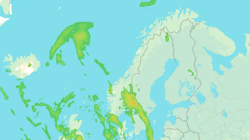 Precipitation weather map