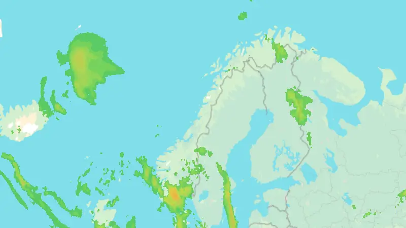 Precipitation weather map