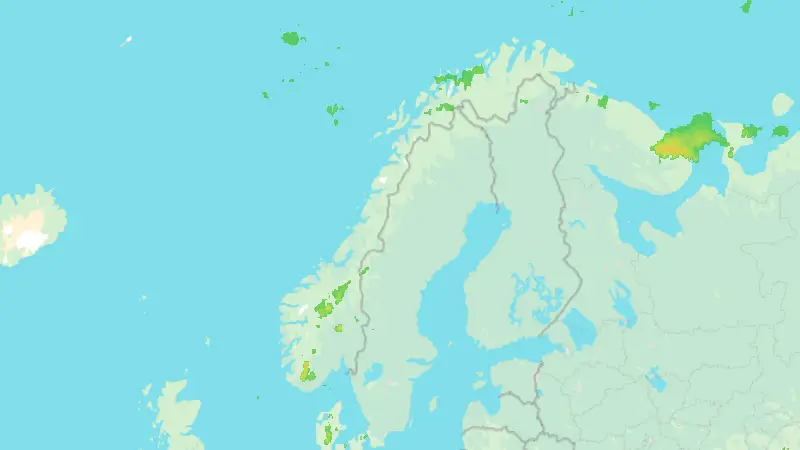Nedbør weather map