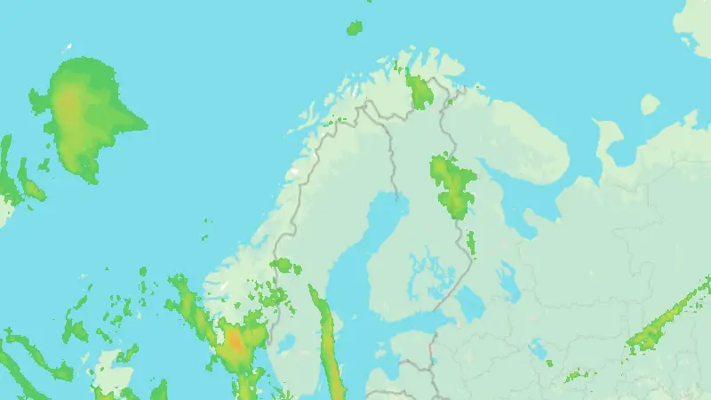 Nederbörd weather map