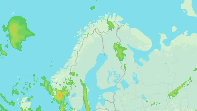 Nederbörd weather map