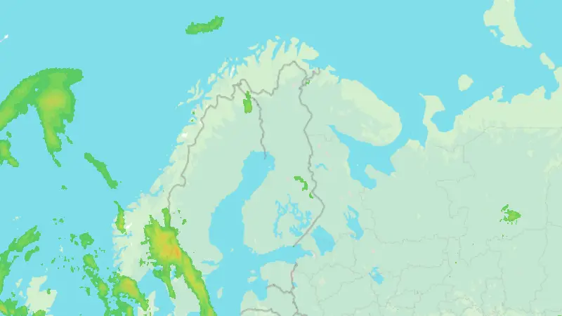 Precipitation weather map