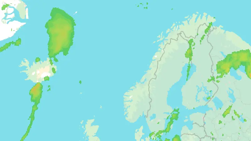 Nedbør weather map