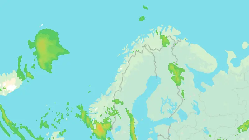 Precipitation weather map