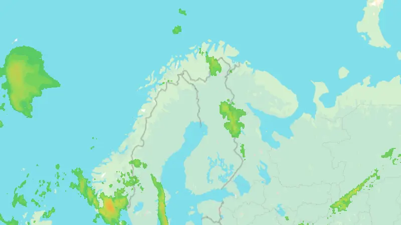 Precipitation weather map