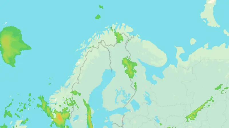 Nederbörd weather map