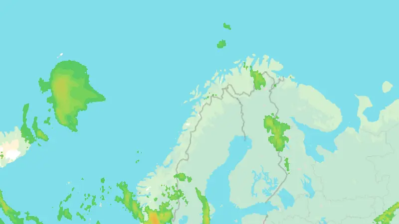 Precipitation weather map
