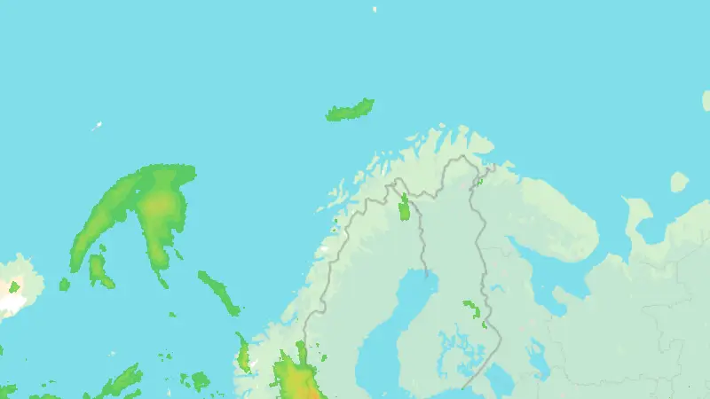 Precipitation weather map
