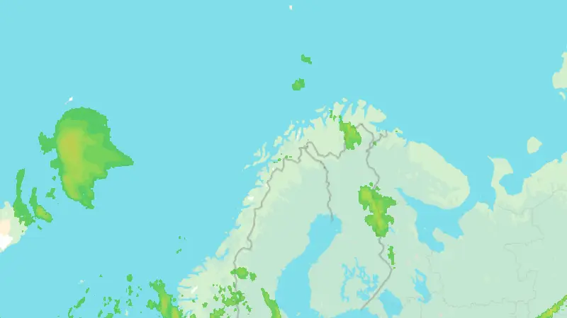 Nedbør weather map