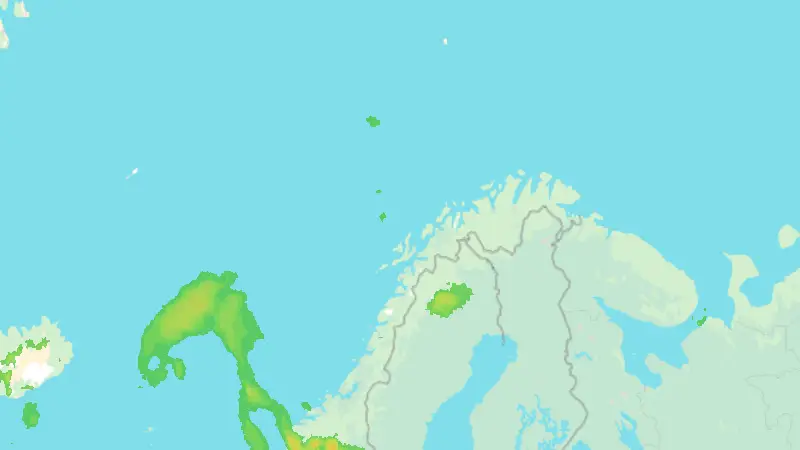 Precipitation weather map