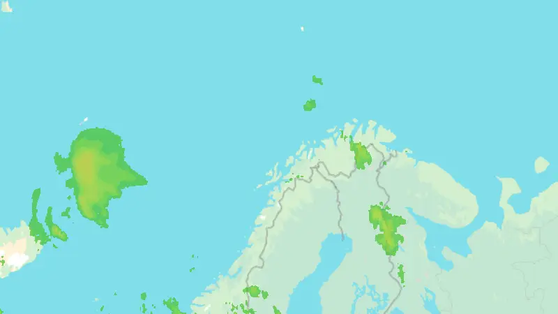 Nedbør weather map