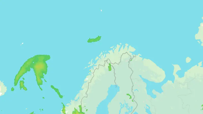 Nedbør weather map