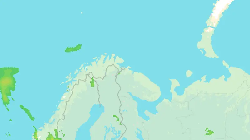 Nedbør weather map