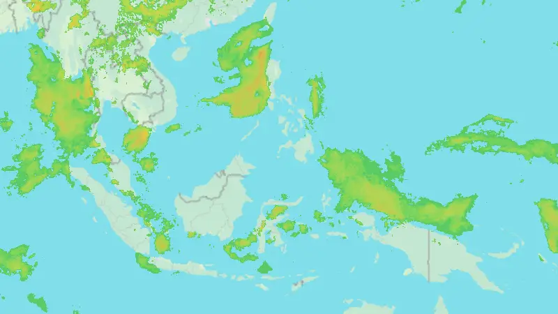 Precipitation weather map