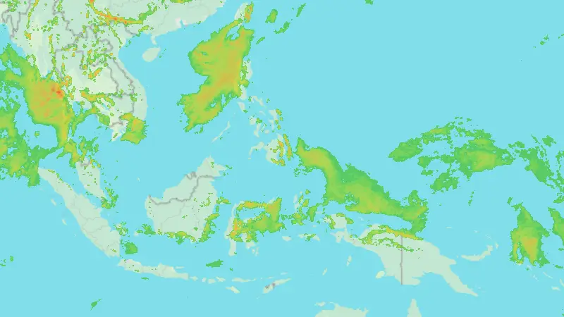 Precipitation weather map