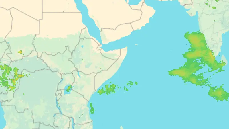 Precipitazioni weather map