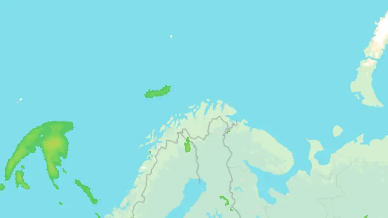 Nedbør weather map