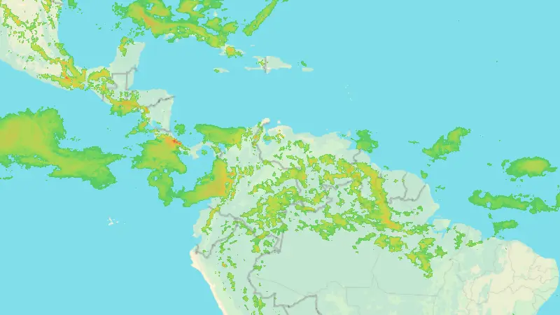 Precipitation weather map