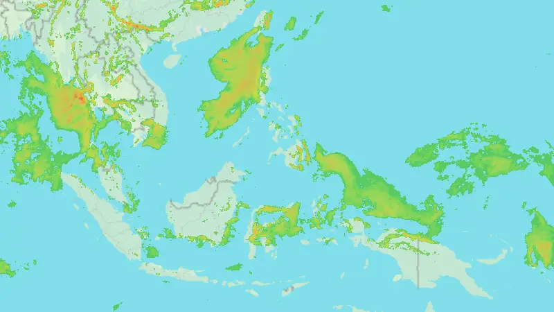 Precipitation weather map