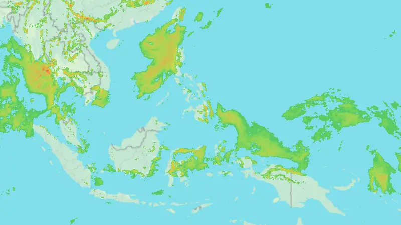 Precipitation weather map