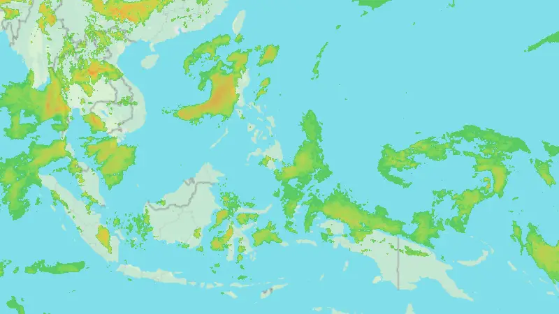 Precipitation weather map