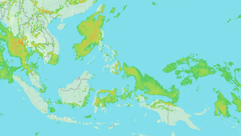 Precipitation weather map