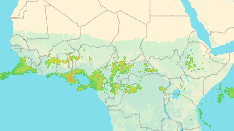 Srážky weather map