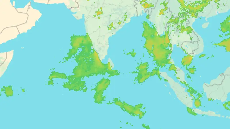 Precipitation weather map