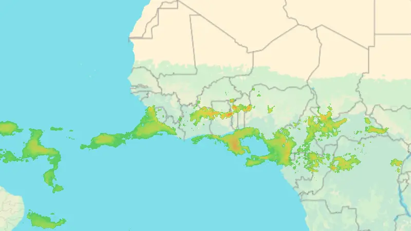 Precipitación weather map