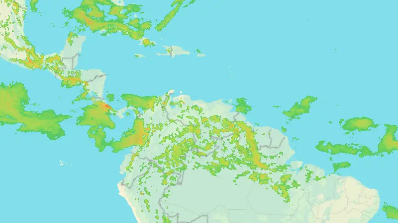 Precipitation weather map