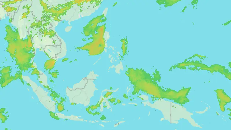 Precipitation weather map