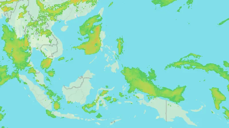 Precipitation weather map