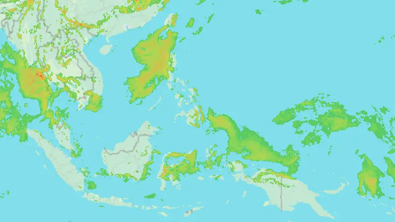 Precipitation weather map