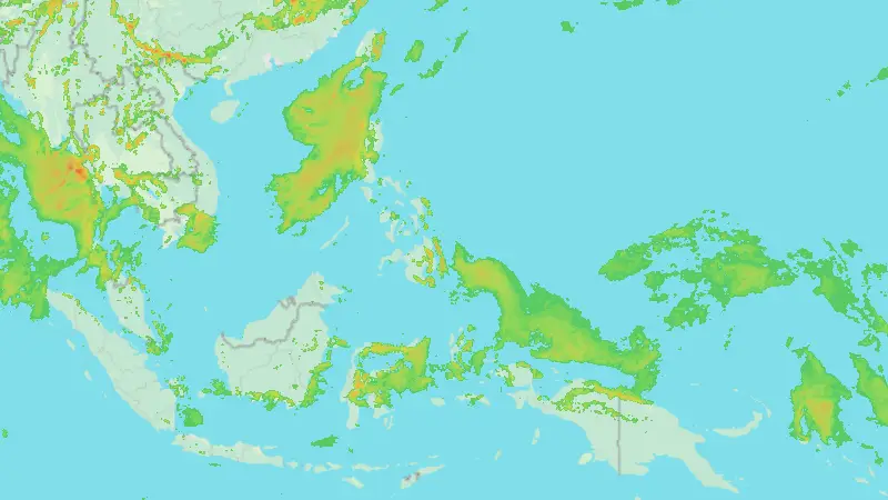 Precipitation weather map
