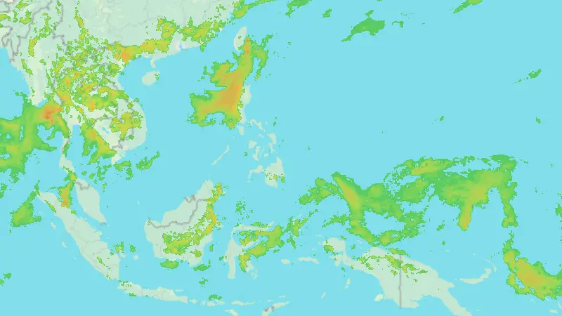 Precipitation weather map