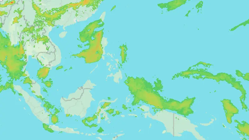 Precipitation weather map