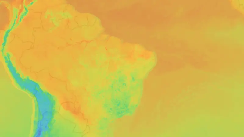 Teplota weather map