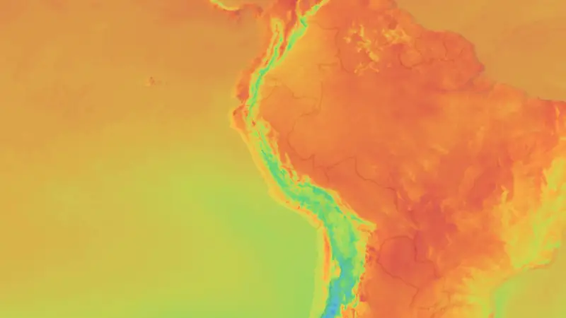 Temperatura weather map