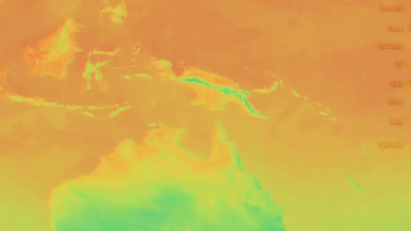 Temperatur weather map