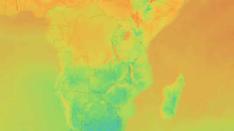 Temperatuur weather map