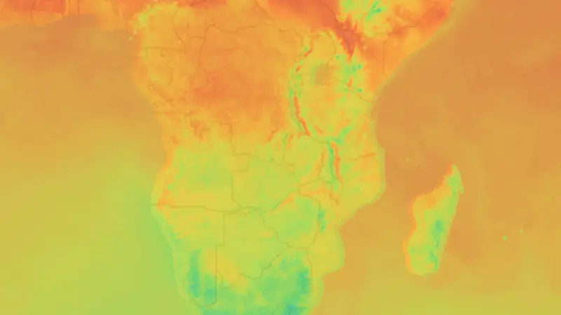 Teplota weather map