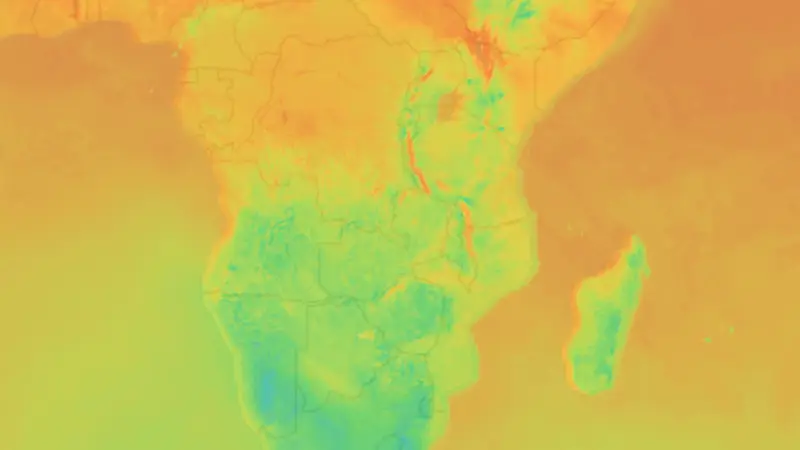 Teplota weather map