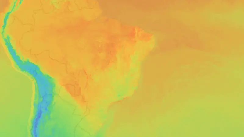 Teplota weather map