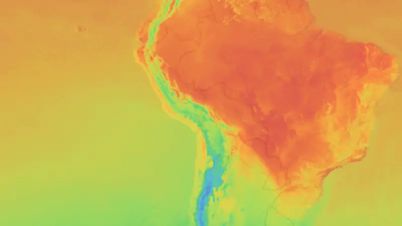 Temperatura weather map